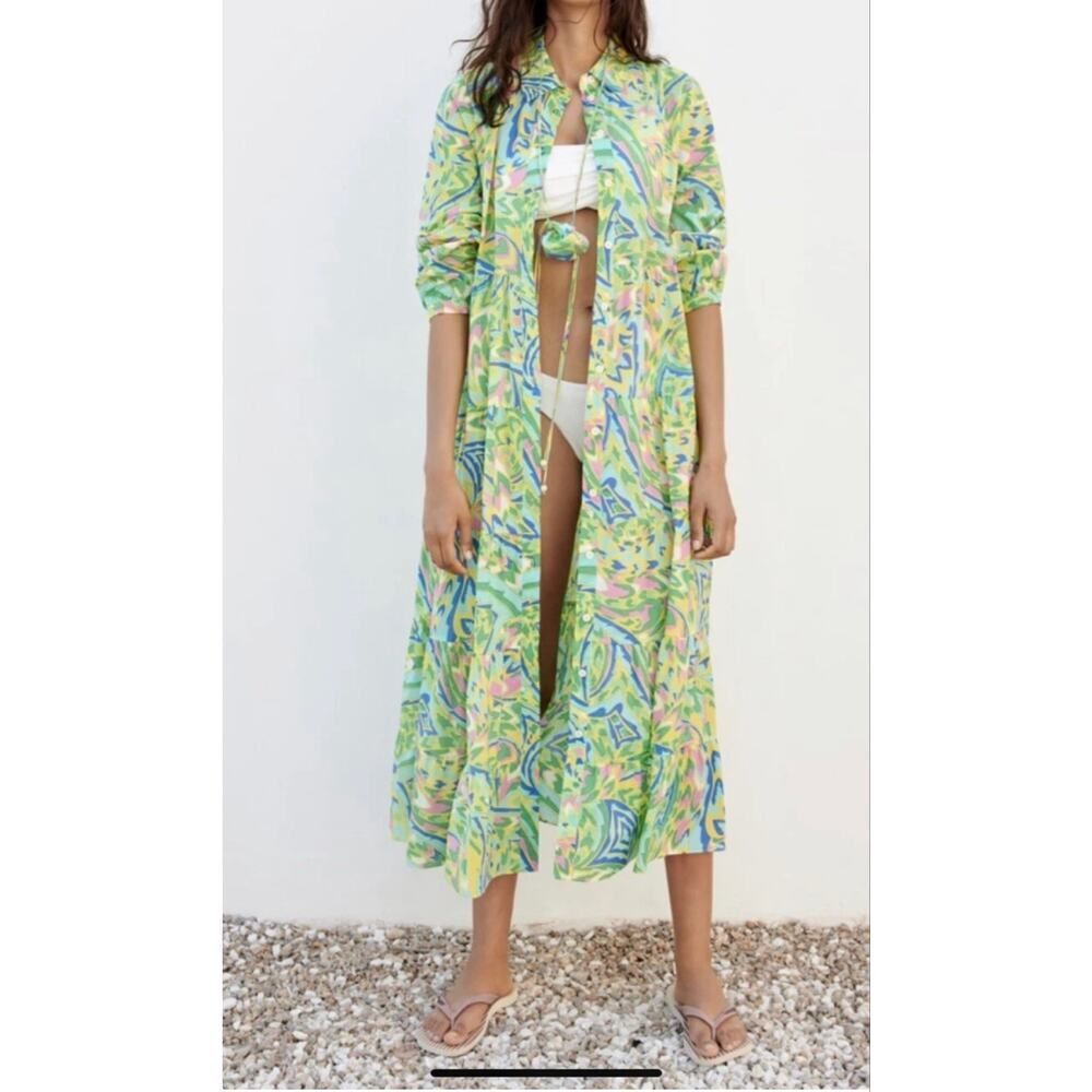 Zara Printed Midi Dress💜